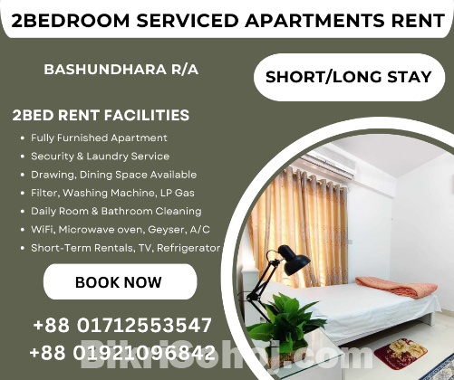 Luxuriously Two-Bedroom Apartment in Bashundhara R/A